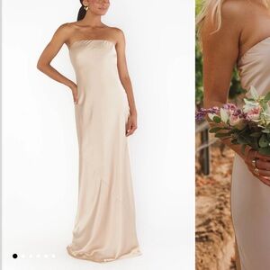 SHOW ME YOUR MUMU - brand new! Champagne Luxe Taylor Tube Maxi Dress